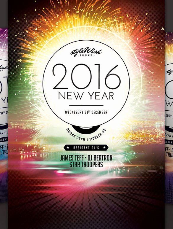 22 New Year Flyer Templates Psd Eps Indesign Word