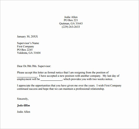 22 Resignation Letter Examples Pdf Doc