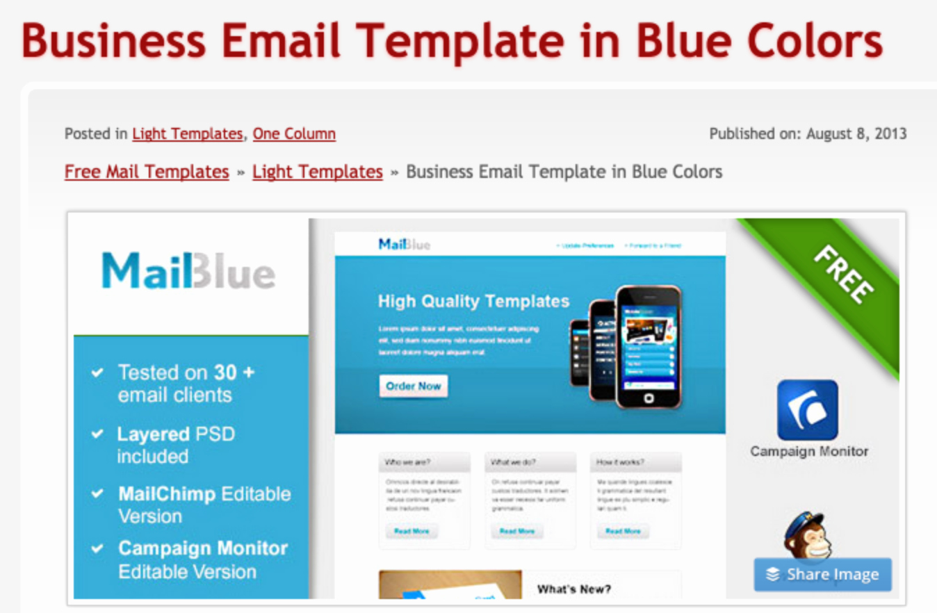223 Free Responsive Email Templates