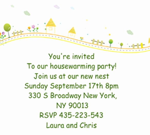 Housewarming Party Invitations Templates Letter Example Template