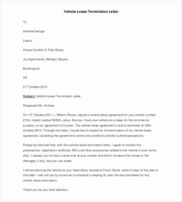 23 Lease Termination Letter Templates Pdf Doc