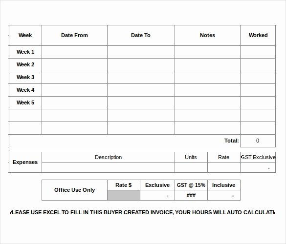 23 Monthly Timesheet Templates Free Sample Example