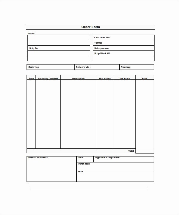 23 order form Templates – Pdf Word Excel