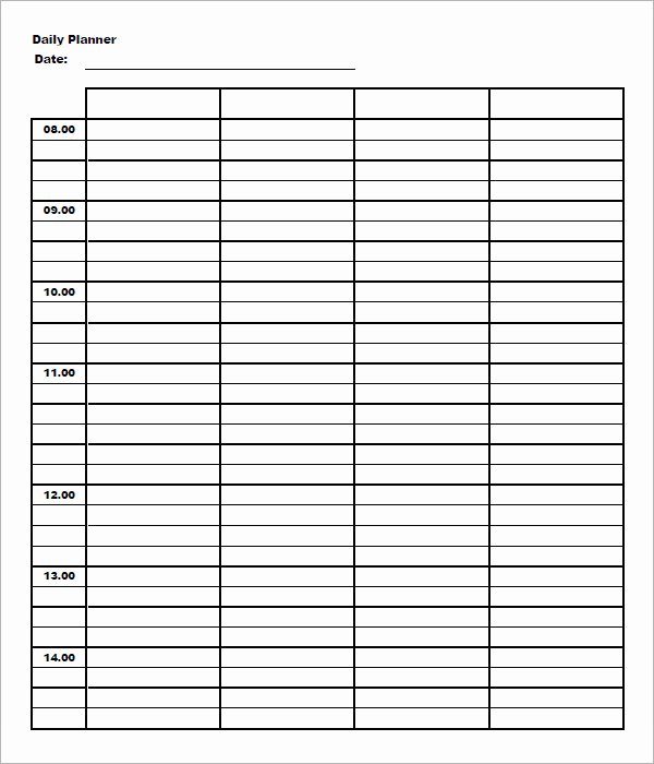 23 Printable Daily Schedule Templates – Pdf Excel Word