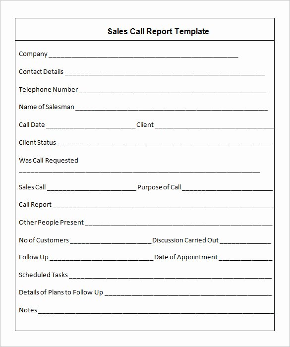 24 Call Report Templates Docs Pdf Word Pages