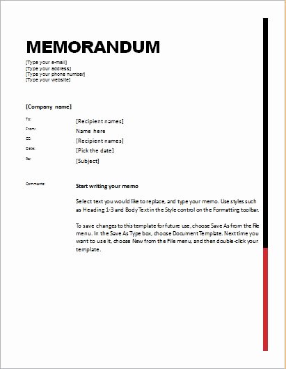 24 Free Editable Memo Templates for Ms Word