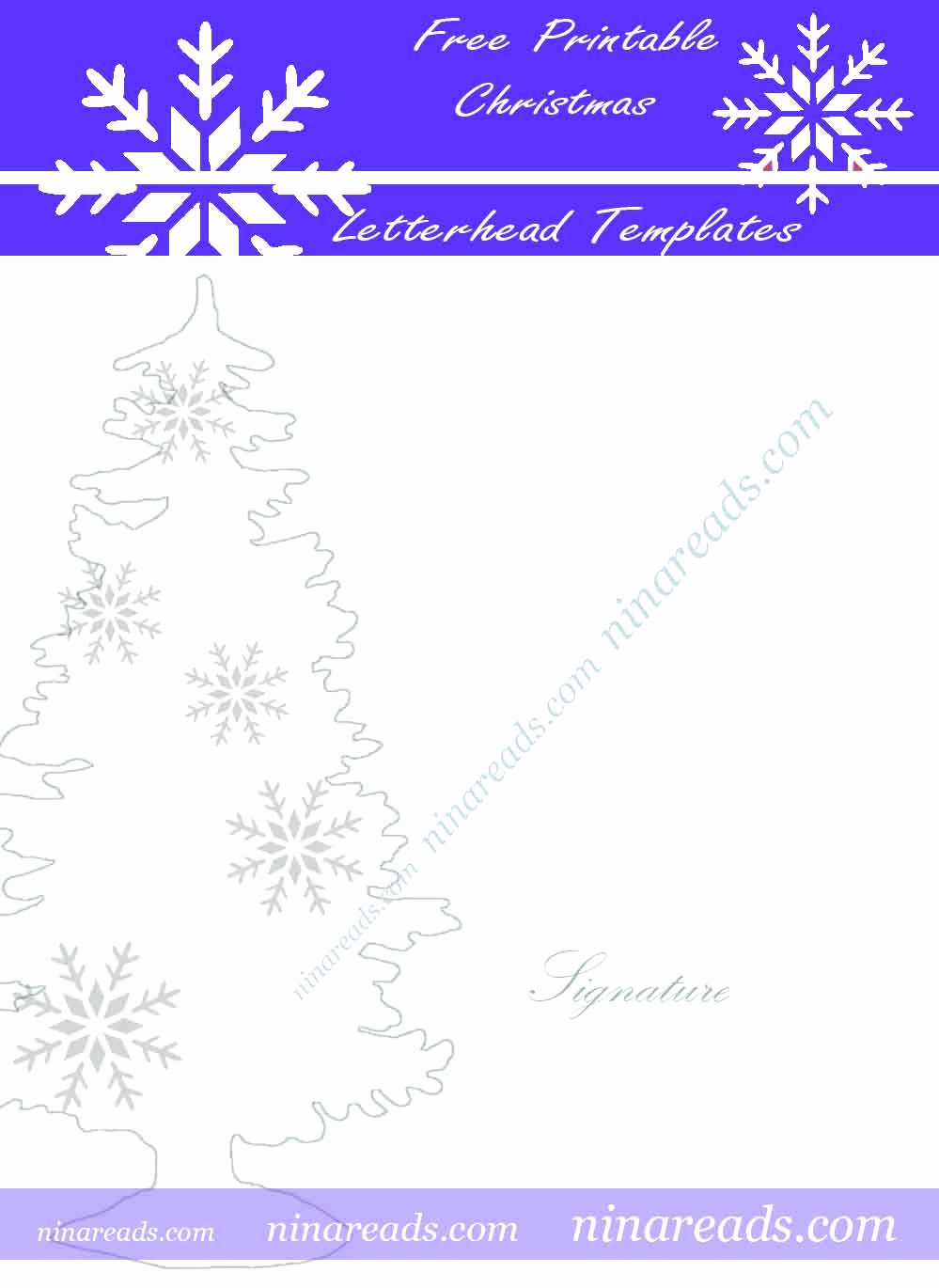 24 Free Printable Christmas Letterhead Templates
