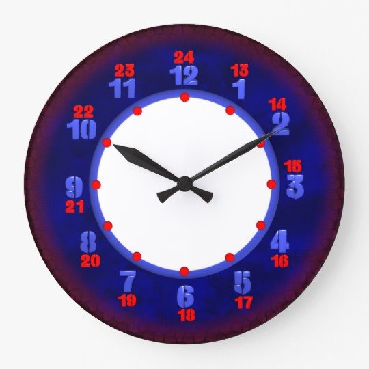 24 Hour Military Time Clock Template