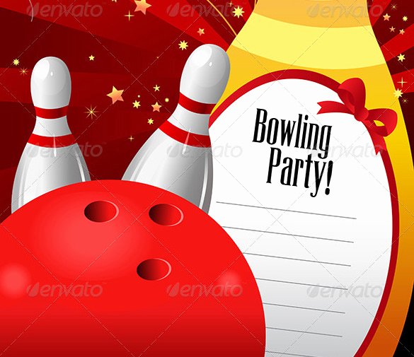 24 Outstanding Bowling Invitation Templates &amp; Designs