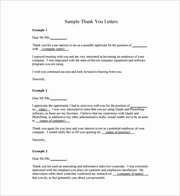 24 Sample Thank You Letters for Appreciation – Pdf Word