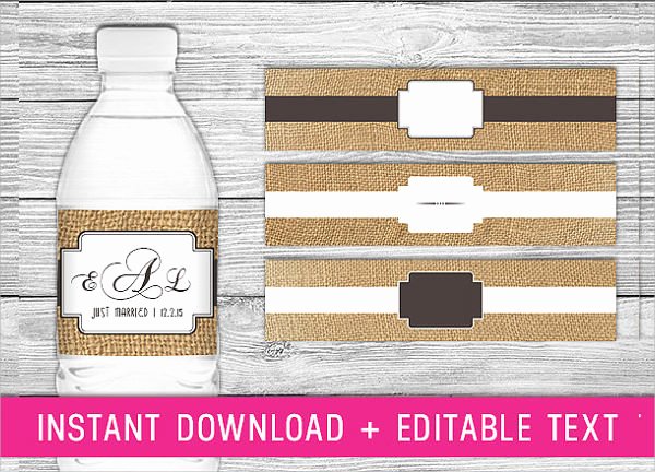 24 Sample Water Bottle Label Templates to Download