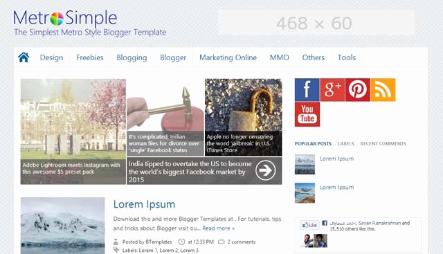 25 Best Free Responsive Blogger Templates Ever [seo