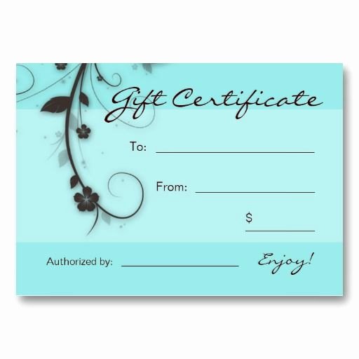 25 Best Gift Certificate Templates Images On Pinterest
