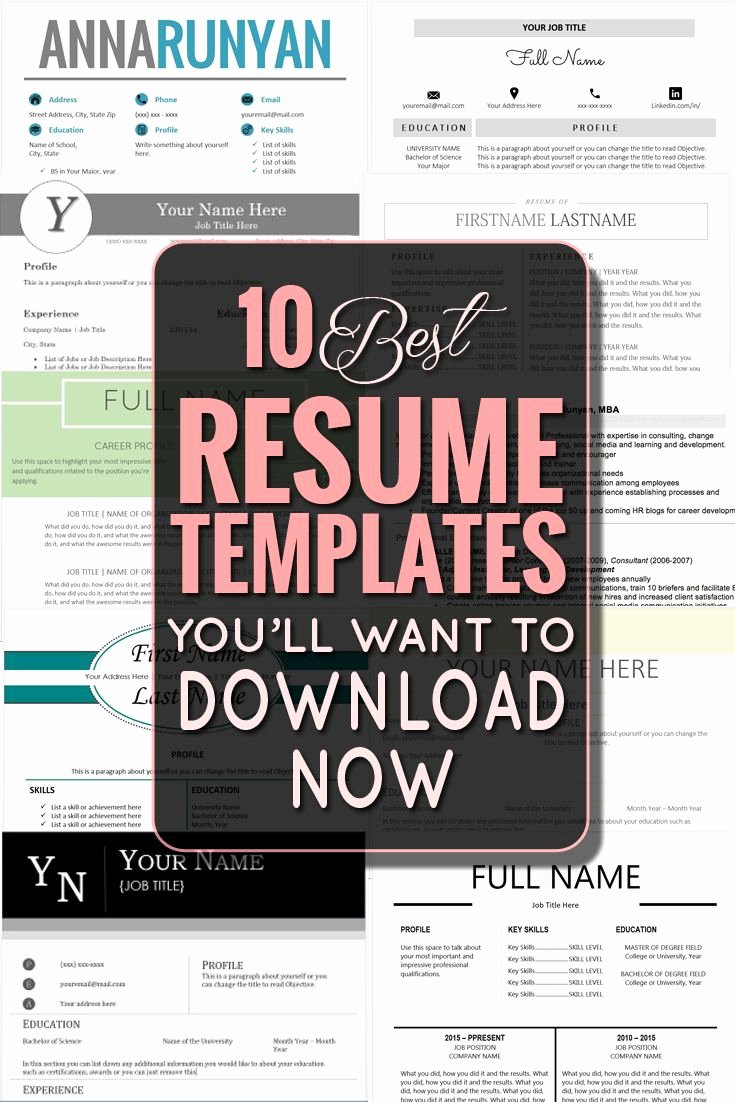 25 Best Ideas About Best Resume Template On Pinterest