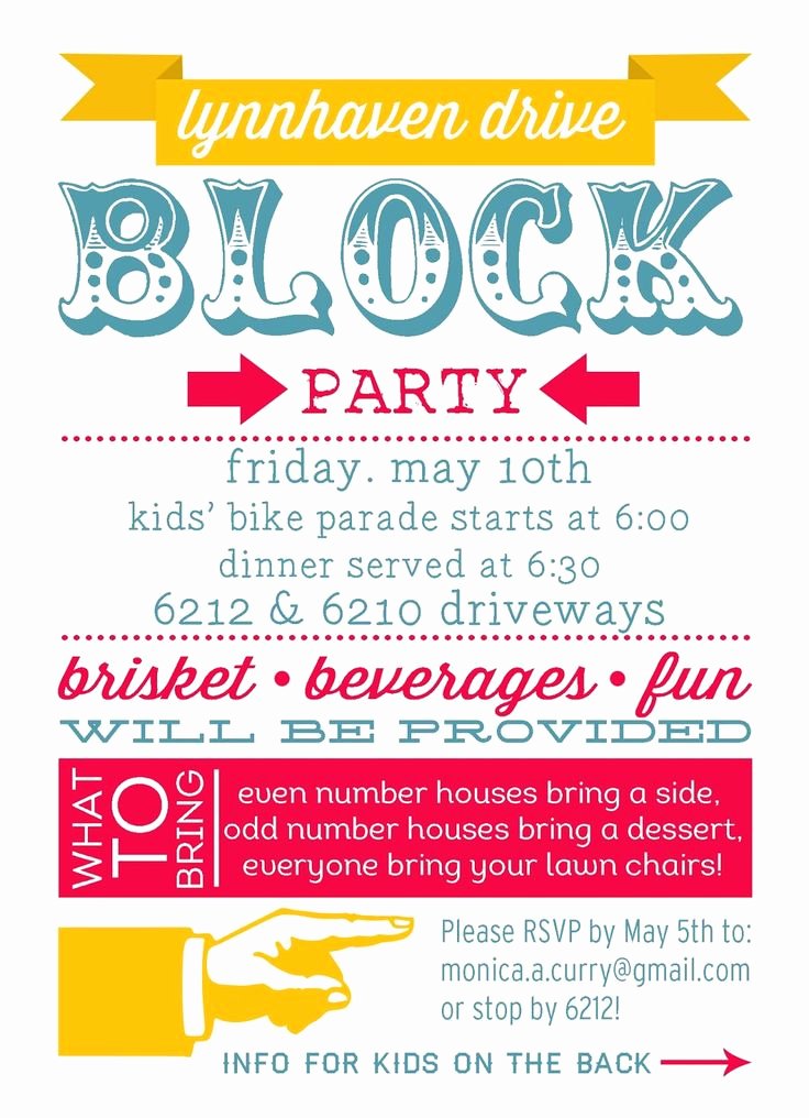 25 Best Ideas About Block Party Invites On Pinterest