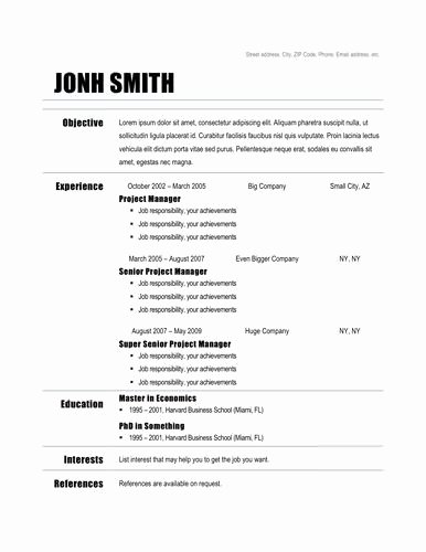 25 Best Ideas About Chronological Resume Template On