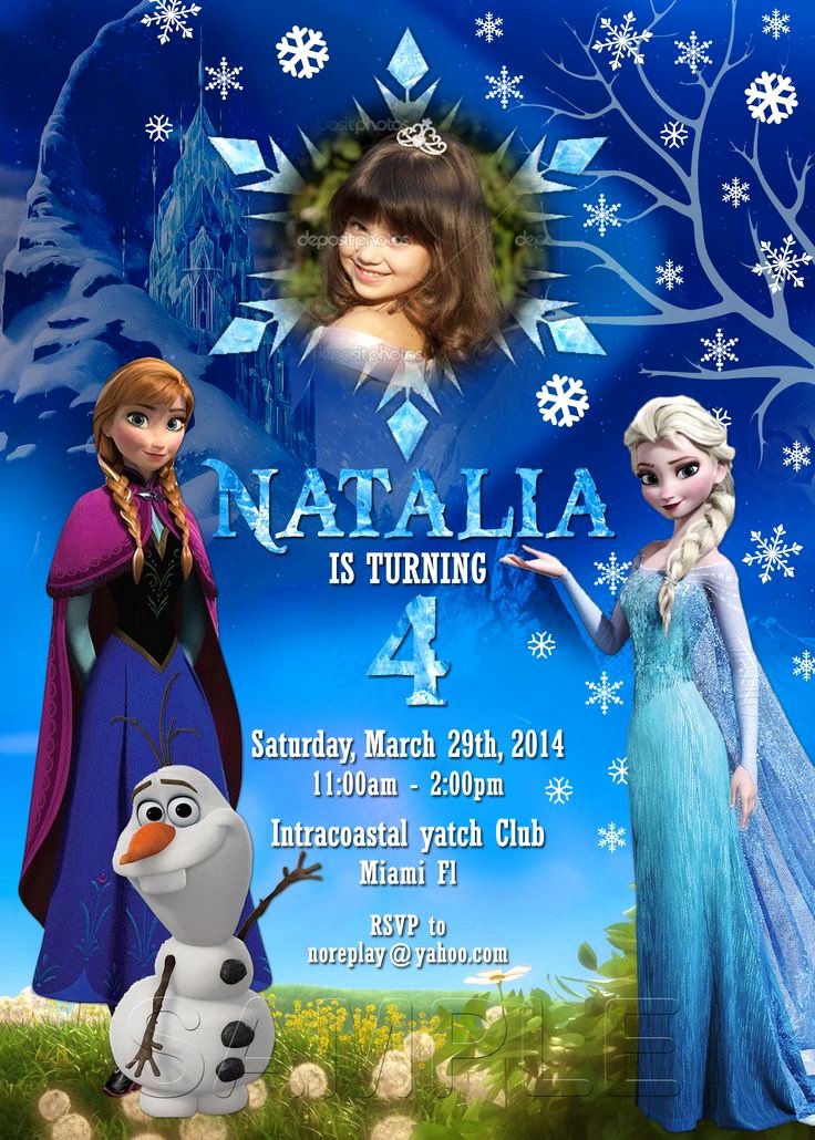 frozen invitations