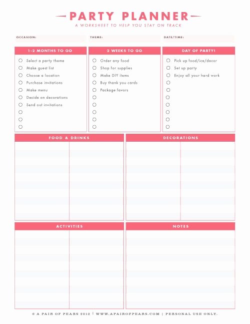 25 Best Ideas About Party Planning Checklist On Pinterest