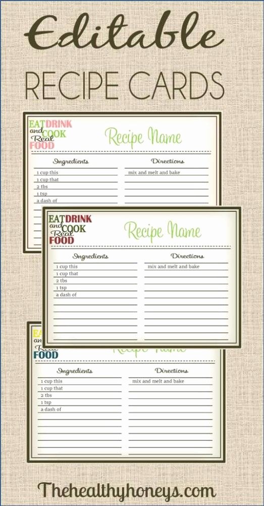 25 Best Ideas About Printable Recipe Cards On Pinterest