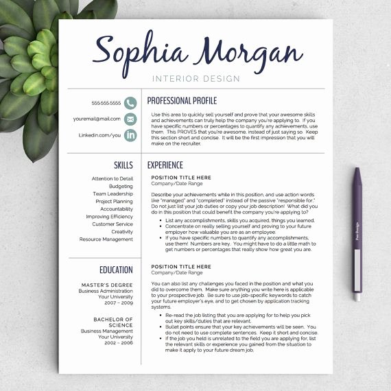 25 Best Ideas About Resume Templates On Pinterest