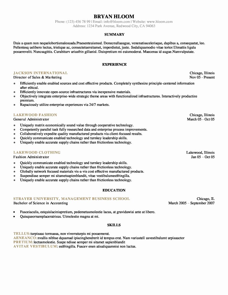 resume examples