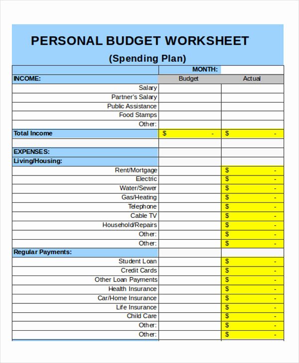 bud template excel