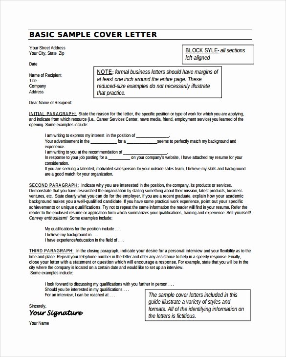 25 Cover Letter Example Download for Free