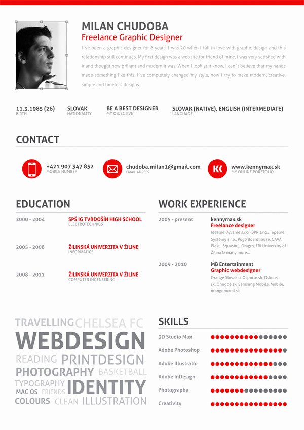25 Examples Of Creative Graphic Design Resumes