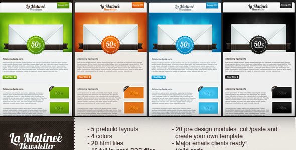 25 Free and Premium Email Newsletter Templates and