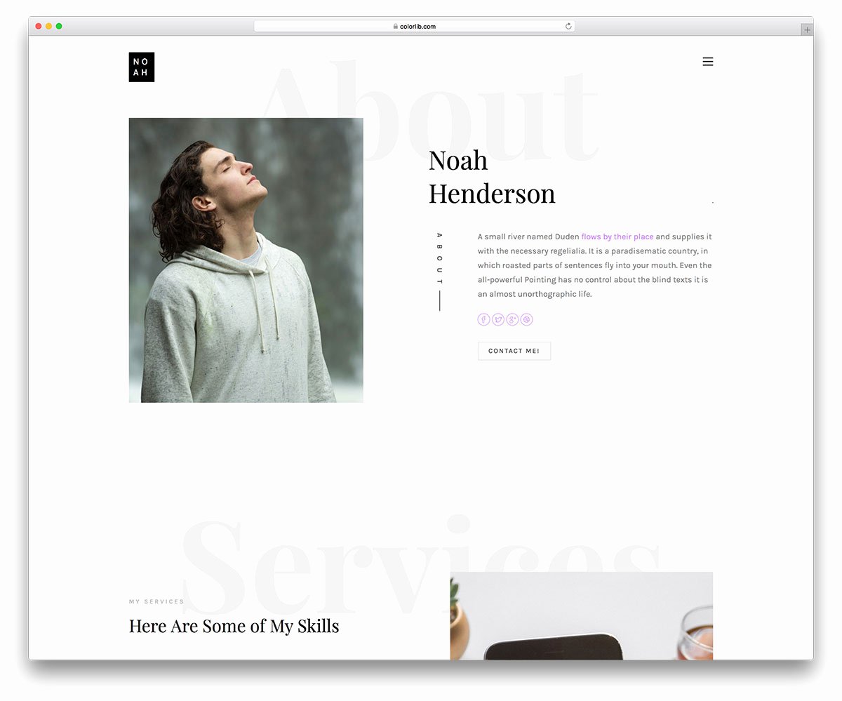 25 Free Bootstrap Personal Website Templates to Improve