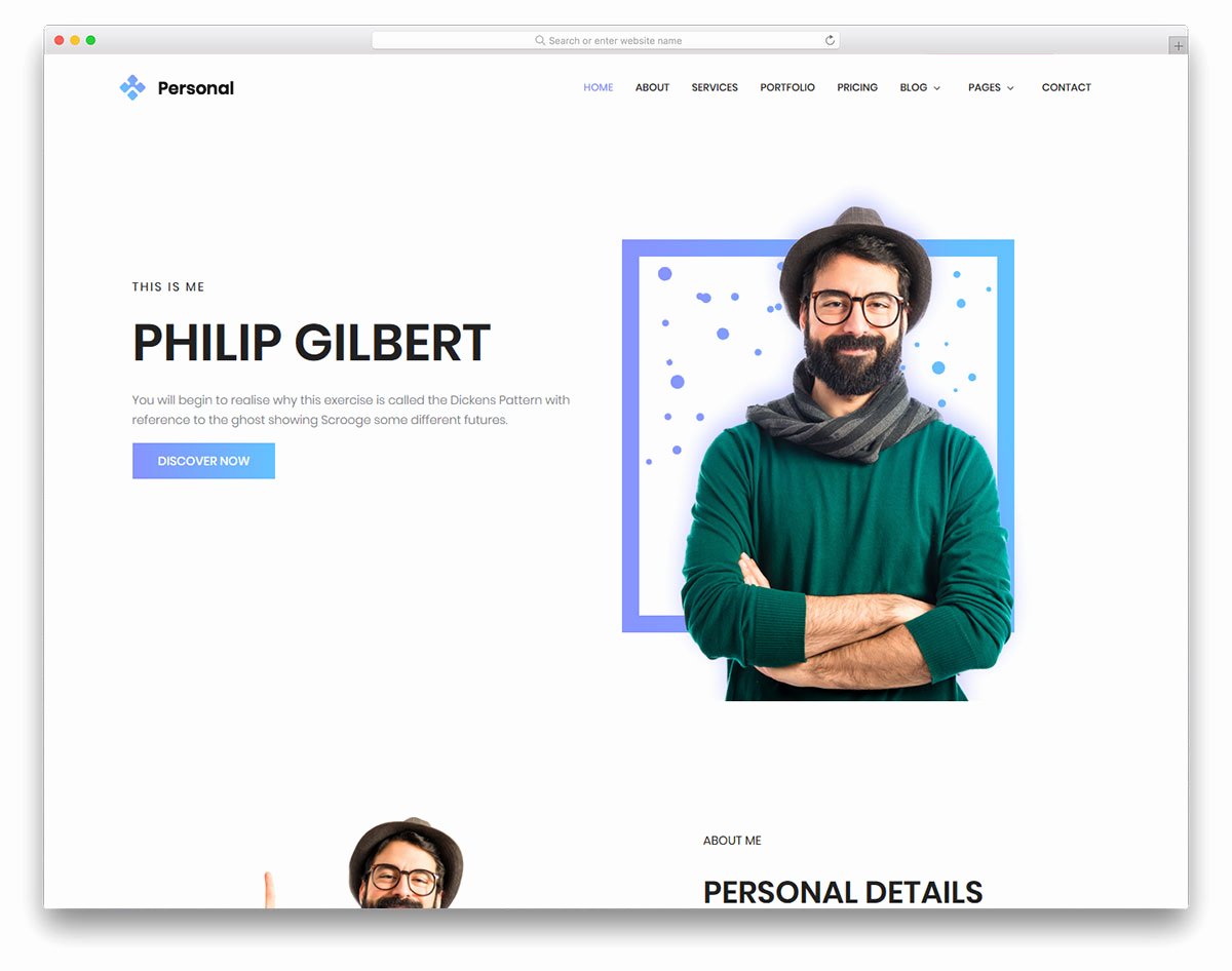 25 Free Bootstrap Personal Website Templates to Improve
