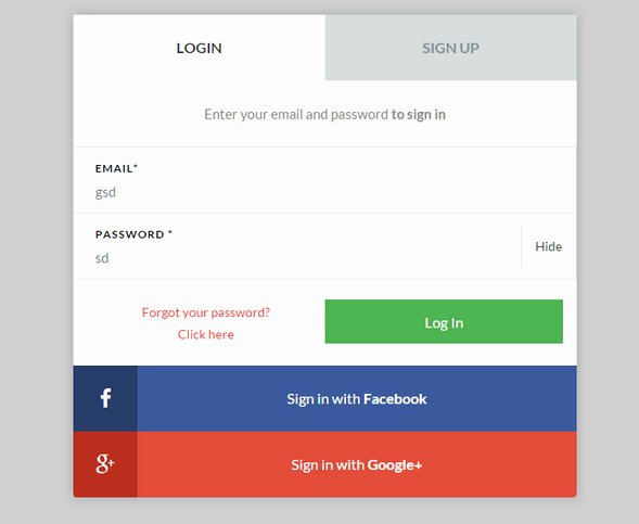 25 Free Css HTML Login form Templates