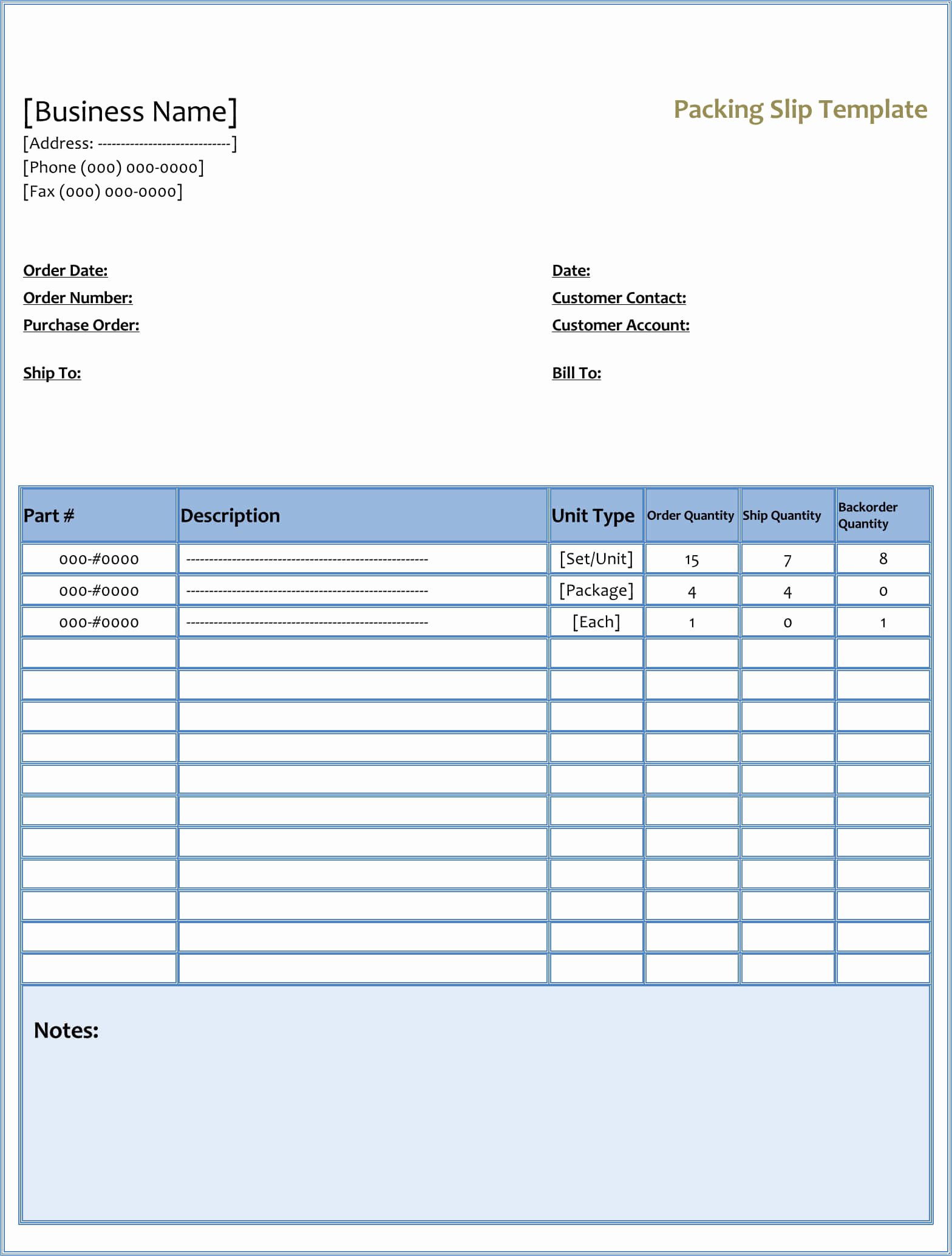 25 Free Shipping &amp; Packing Slip Templates for Word &amp; Excel