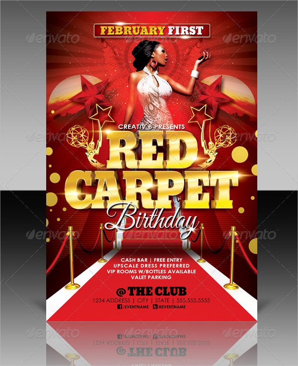 25 Red Carpet Party Flyer Templates Free &amp; Premium Download