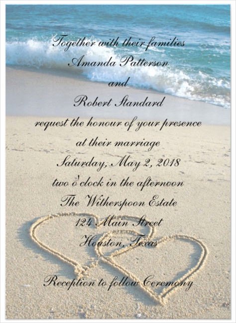26 Beach Wedding Invitation Templates Psd Ai Word