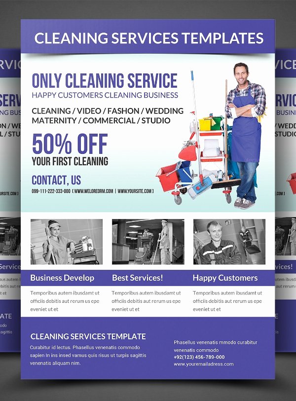 26 Cleaning Flyers Psd Ai Eps Download