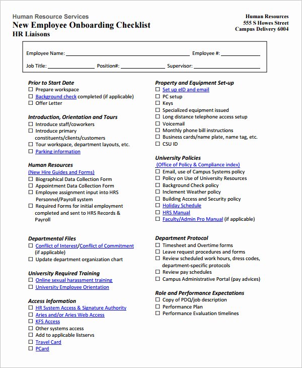 26 Hr Checklist Templates Free Sample Example format