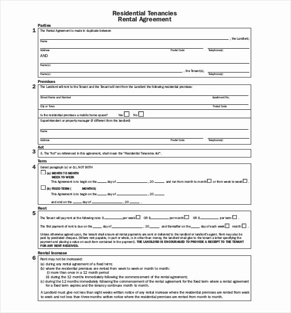 26 Lease Agreement Templates Word Pdf