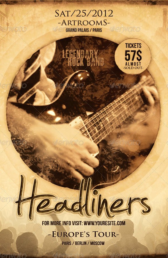 26 Psd Band Flyer Templates &amp; Designs