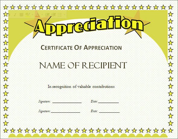 27 Best Printable Certificate Of Appreciation Templates