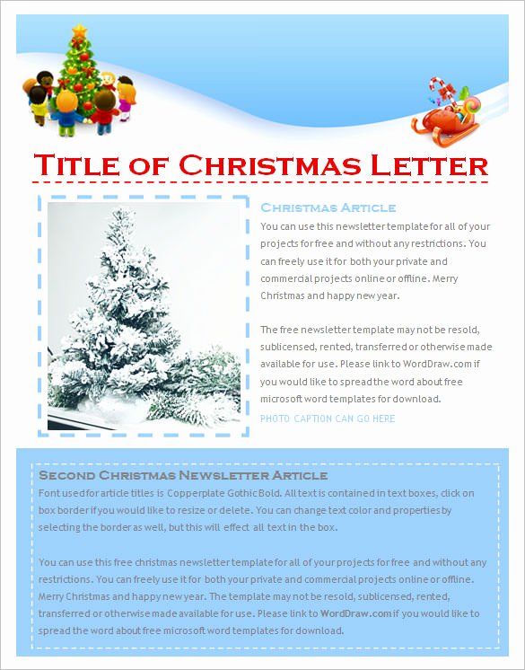 27 Christmas Newsletter Templates Free Psd Eps Ai
