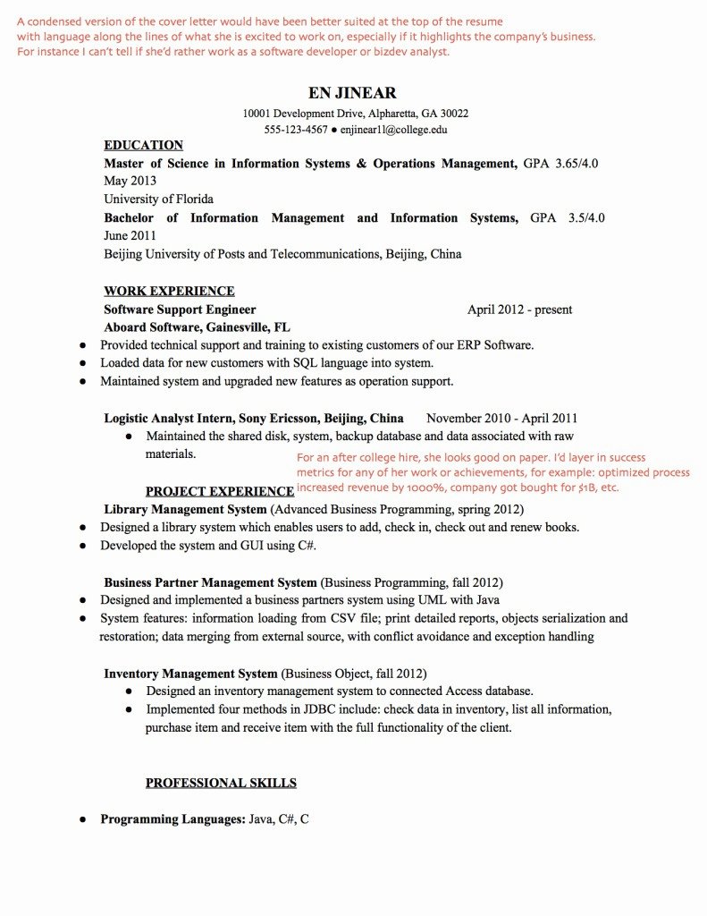 27 Front End Web Developer Resume Example Simple