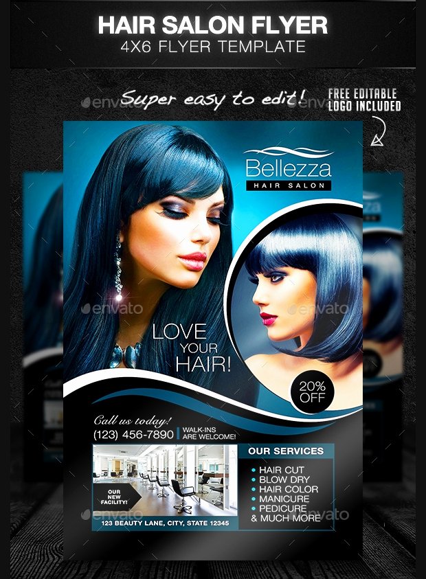 27 Hair Salon Flyer Templates Printable Psd Ai Vector