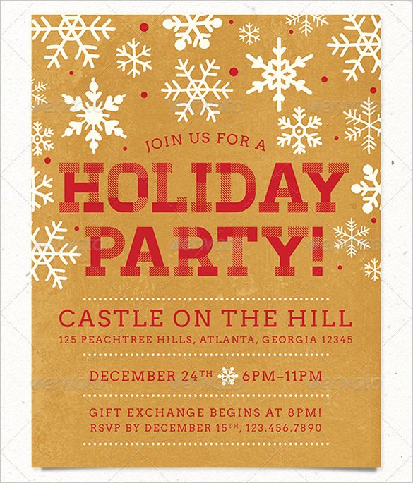 27 Holiday Party Flyer Templates Psd