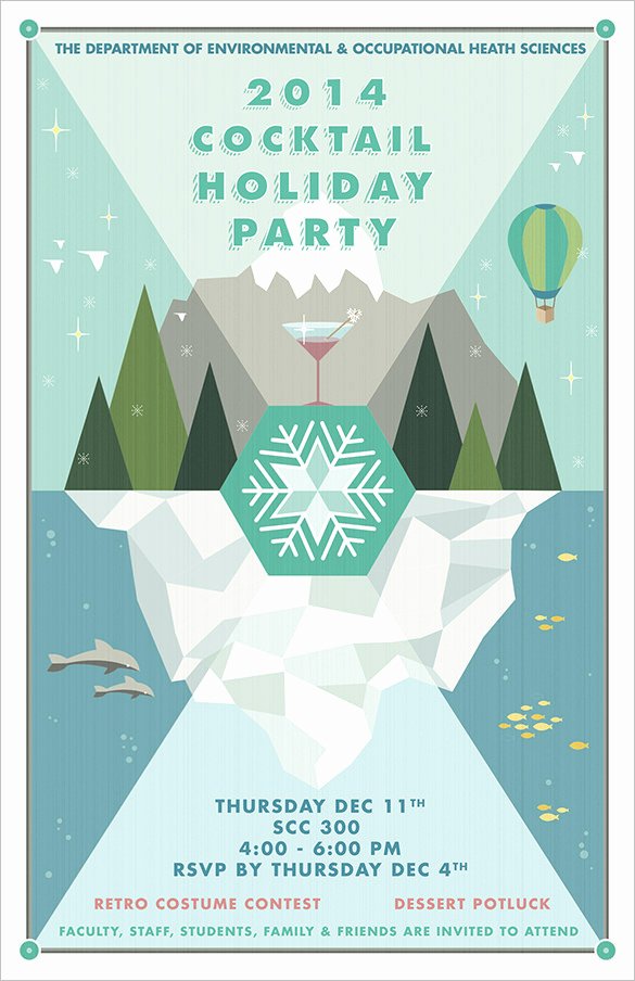 27 Holiday Party Flyer Templates Psd