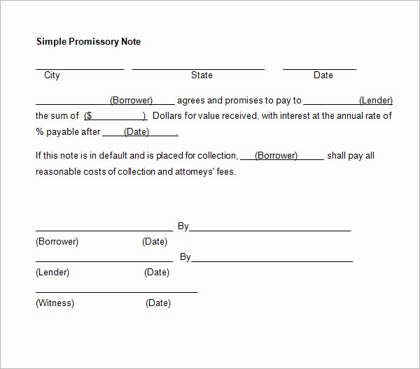 27 Promissory Note Templates