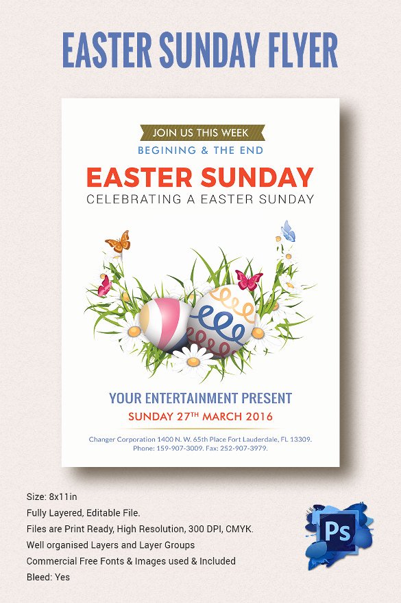 easter flyer template