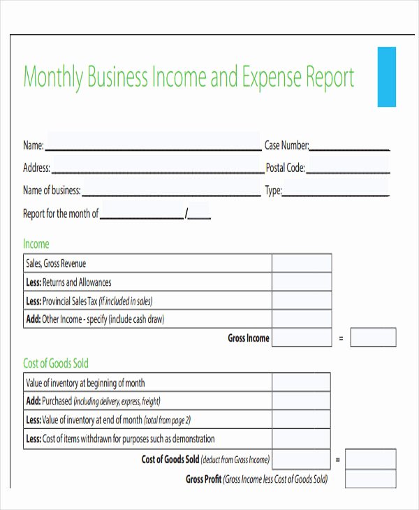 expense report templates