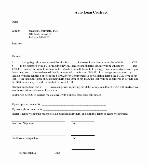 28 Loan Contract Templates – Pages Word Docs