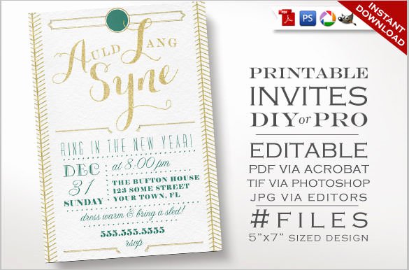 28 New Year Invitation Templates – Free Word Pdf Psd